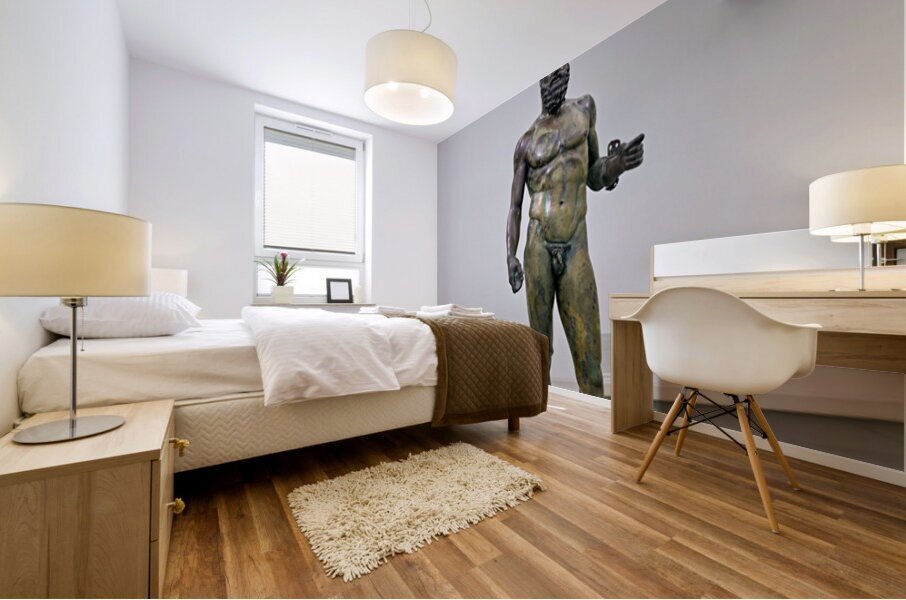 Riace Bronze statue B at National Museum of Magna Grecia in Cala Mural print