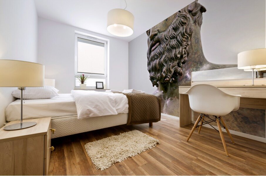 Riace bronze b at national museum reggio calabria Mural print