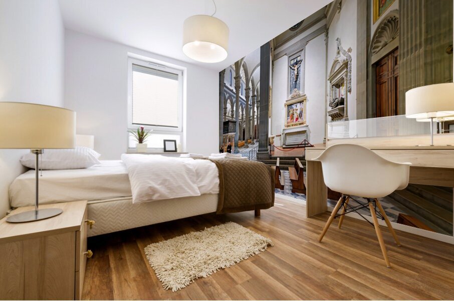 Visit to basilica of san lorenzo in florence tuscany italy Mural print