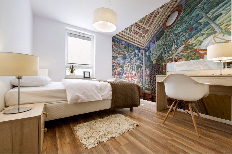 Procession of the magi in magi chapel florence tuscany italy Mural print