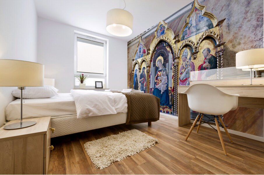 Frescoes by Giotto in Museo Nazionale del Bargello Florence It Mural print