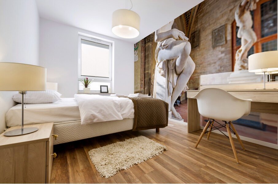 Marble sculpture at Museo Nazionale del Bargello in Florence Tus Mural print