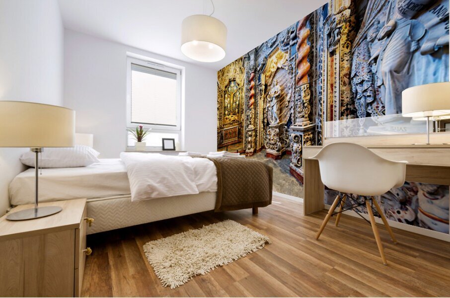 Explore the details of the Crucifix chapel in Monreale Sicily  Mural print