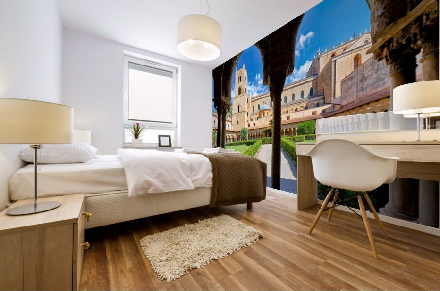 Discovering Duomo di Monreale in Palermo Sicily Italy Mural print