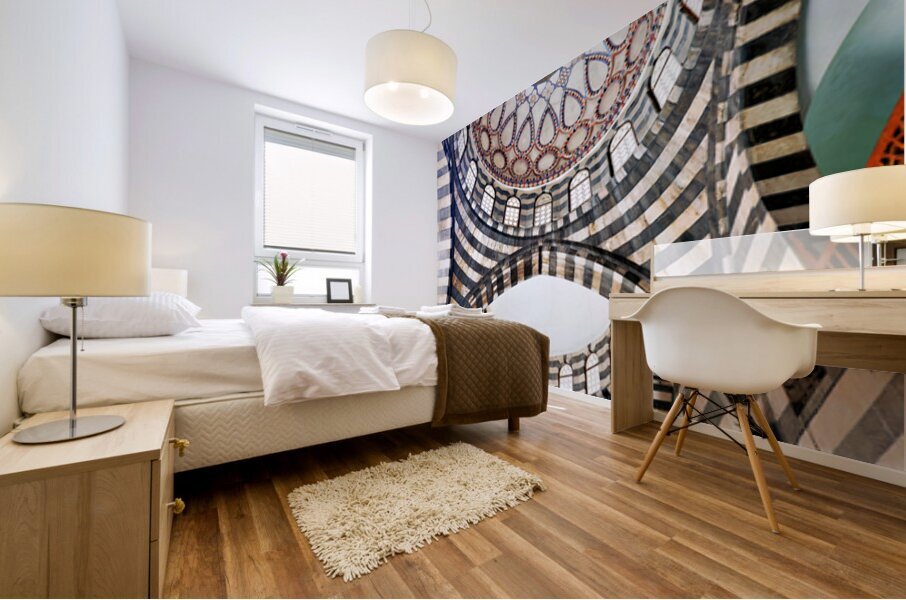 Khan Asad Pasha in Damascus boasts unique architecture Mural print