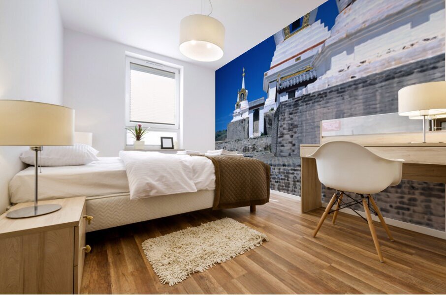 Visit to Erdene Zuu Monastery in Mongolia during summer Mural print