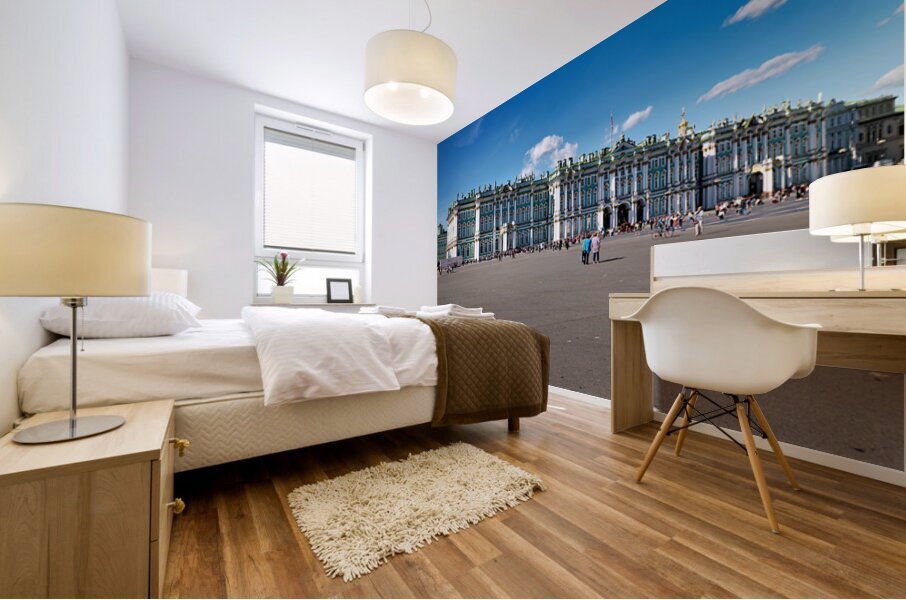 Exploring the winter palace in saint petersburg russia Mural print
