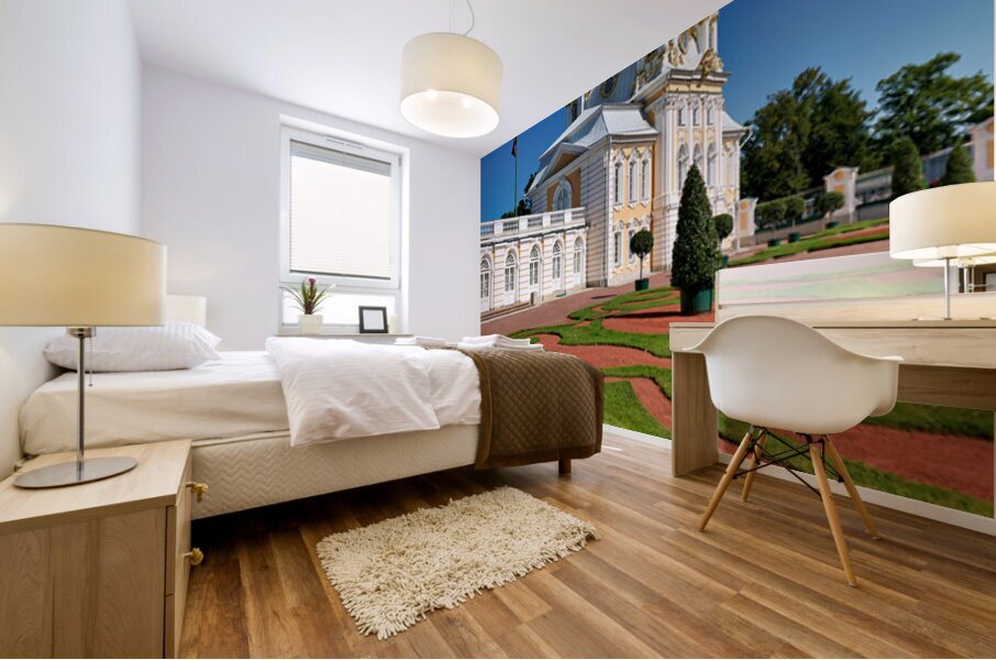 Exploring peterhof palace in saint petersburg russia Mural print