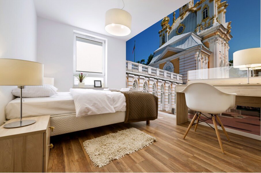 Exploring peterhof palace in saint petersburg russia Mural print