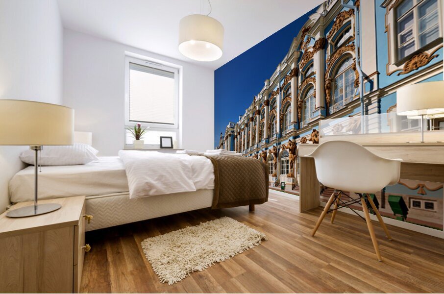 St. Petersburg shows Catherine Palace in clear sunlight Mural print
