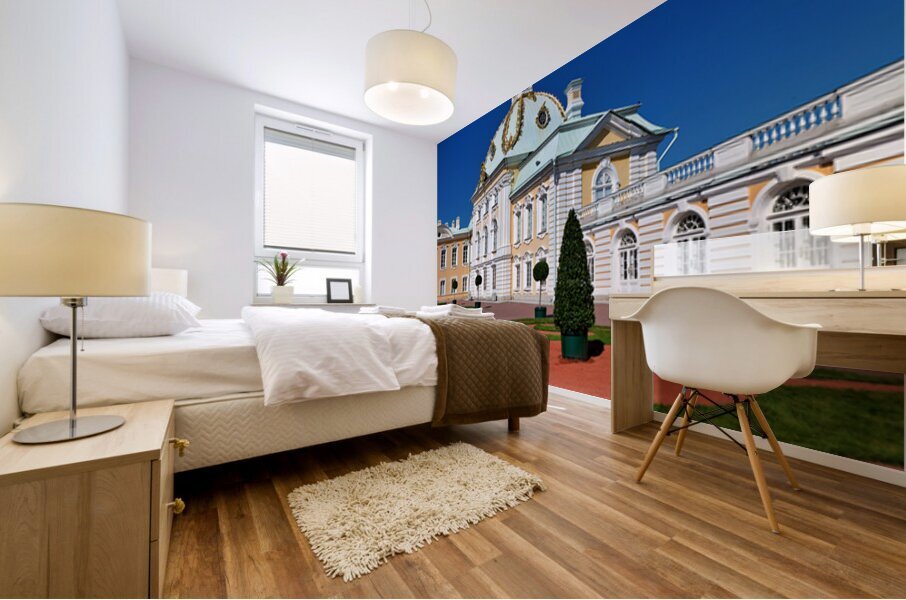 St Petersburg architecture near Peterhof Palace under clear sky Mural print