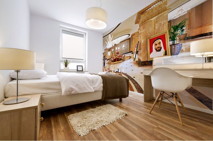 Details of the Abu Dhabi Emirates Palace Hotel lobby area Mural print