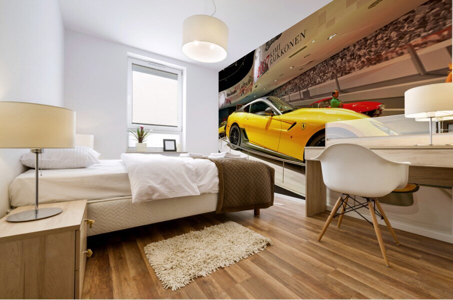 Ferrari display at Abu Dhabi Ferrari World amusement park Mural print