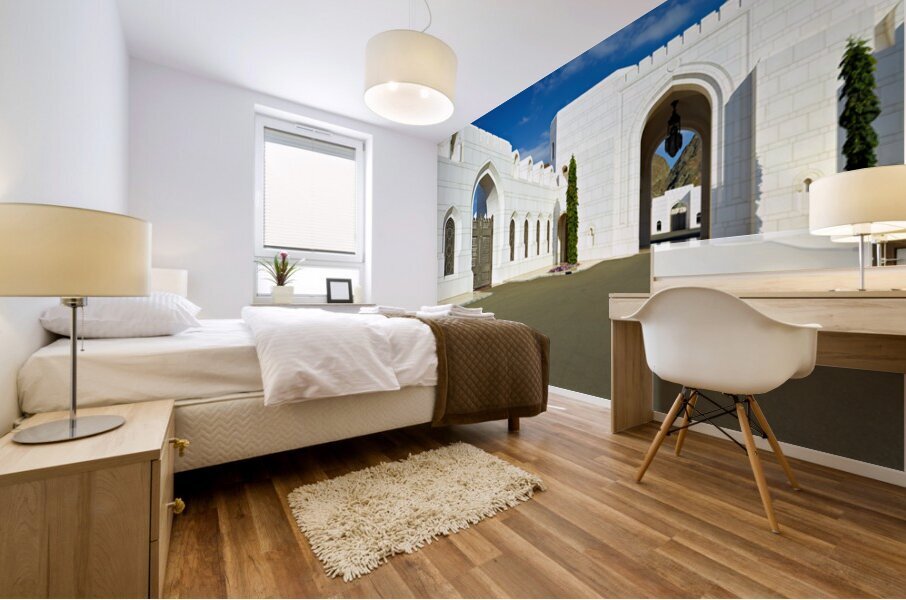 Al Alam Palace in Muscat Oman showcases unique architecture Mural print