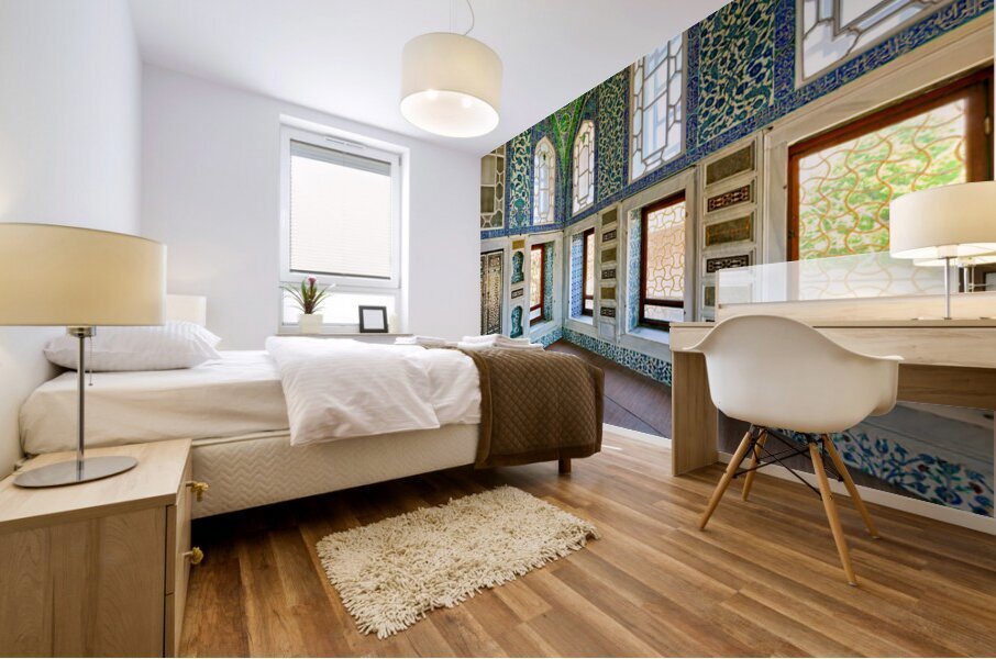 Explore the privy chamber of murat iii sultan in topkapi palace Mural print