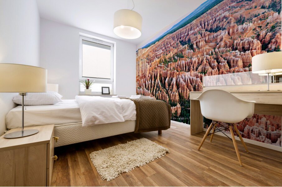 Explore Bryce Point in Bryce Canyon National Park at sunset Mural print