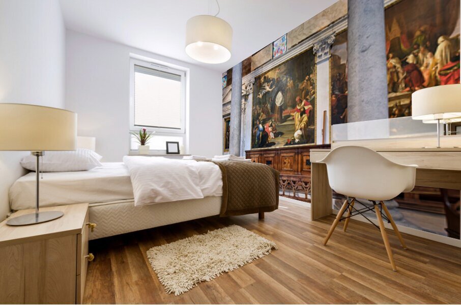 Exploring the interior of the Cathedral in Pisa Tuscany Italy Mural print