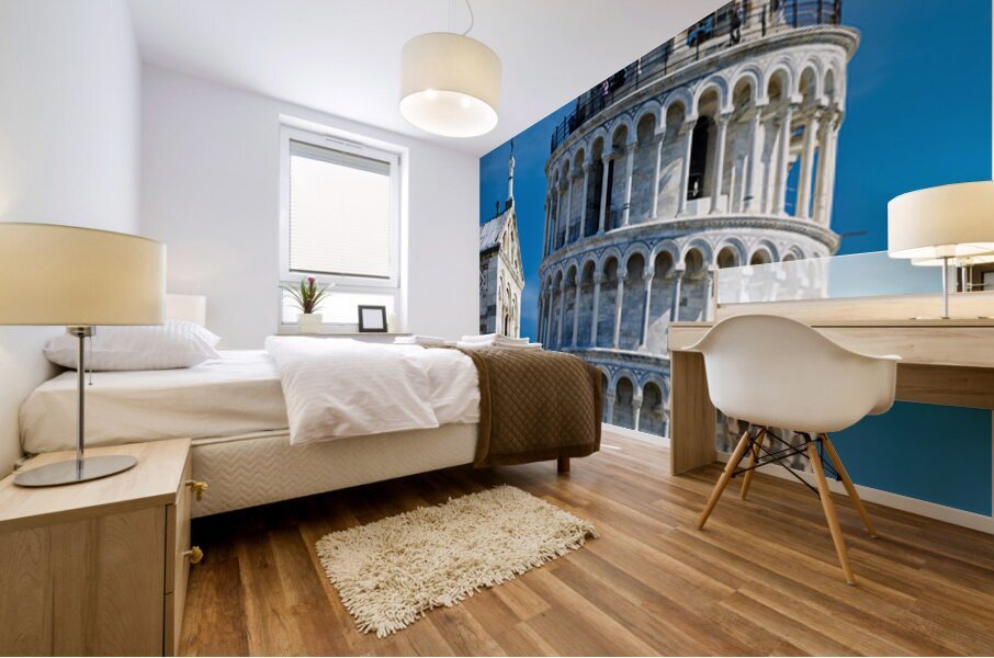 Visit Pisa and see the Leaning Tower and Cathedral Mural print