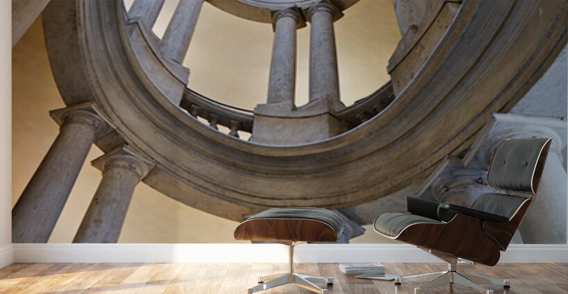 Staircase design in Galleria Nazionale dArte Antica in Rome – Wall Mural 2