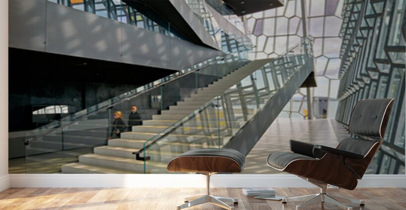 Unique design inside Harpa Opera House in Reykjavik – Wall Mural 2