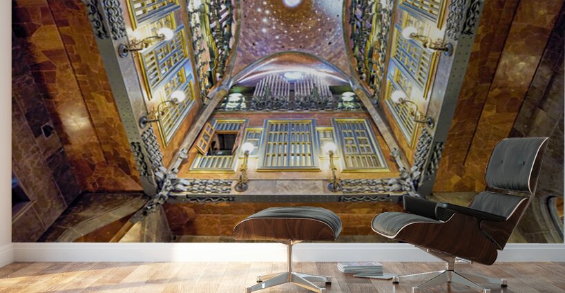 View of interior design in Palau Guell by Gaudi in Barcelona – Wall Mural 2