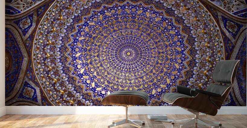 Ceiling design in a Samarkand building Uzbekistan – Wall Mural 2