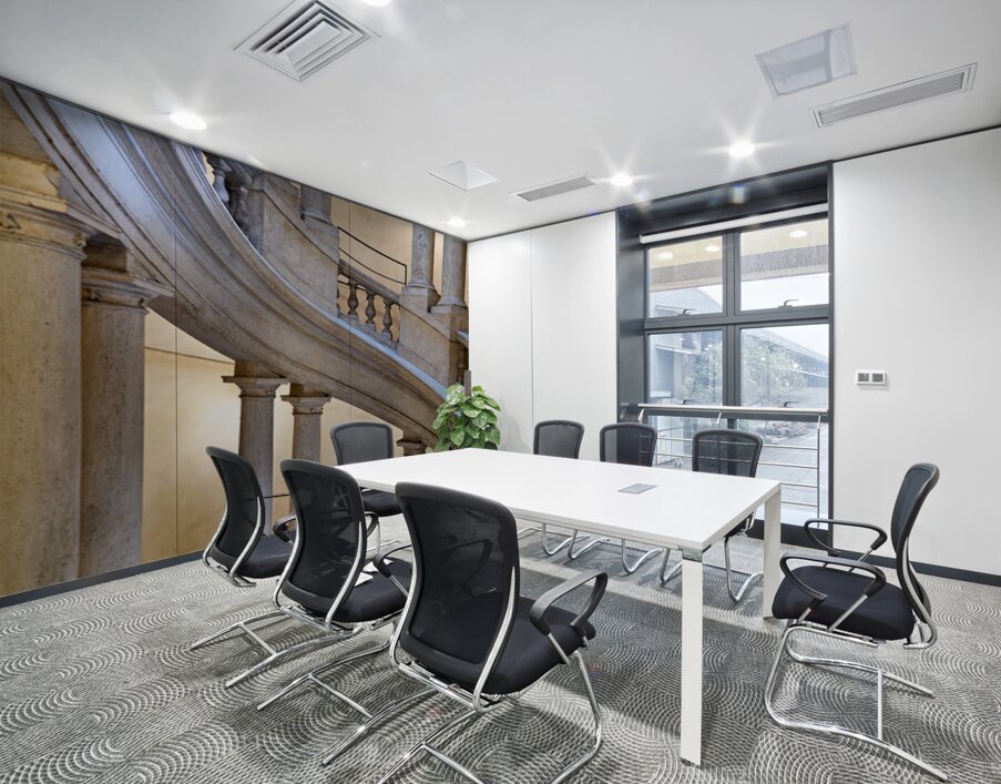 Helicoidal staircase design in Galleria Nazionale dArte Antica – Wall Mural 3