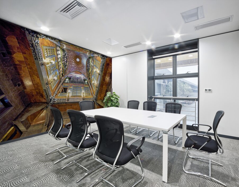 View of interior design in Palau Guell by Gaudi in Barcelona – Wall Mural 3
