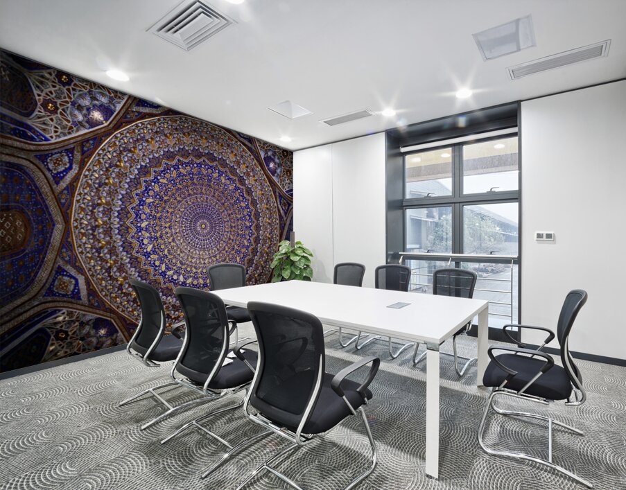 Ceiling design in a Samarkand building Uzbekistan – Wall Mural 3