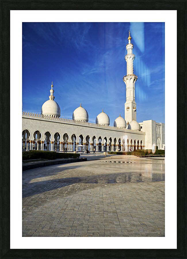 ABU DHABI. Sheikh Zayed Grand Mosque Picture Frame print