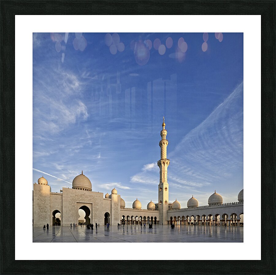 ABU DHABI. Sheikh Zayed Grand Mosque Picture Frame print