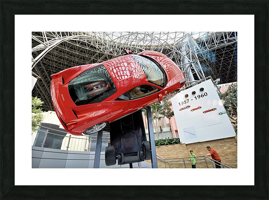 ABU DHABI. Ferrari World Amusement Park Picture Frame print