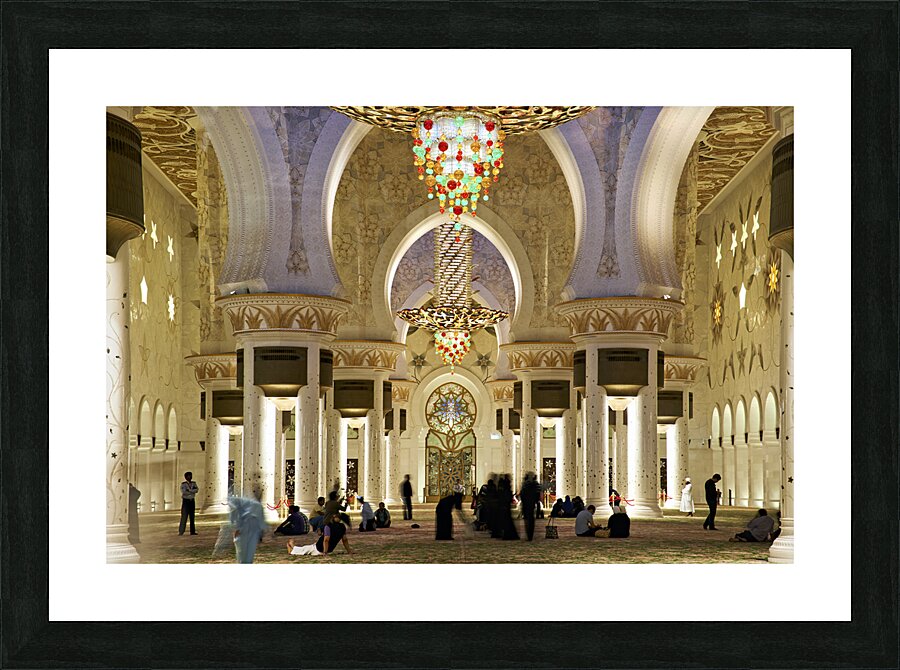 ABU DHABI. Sheikh Zayed Grand Mosque Picture Frame print
