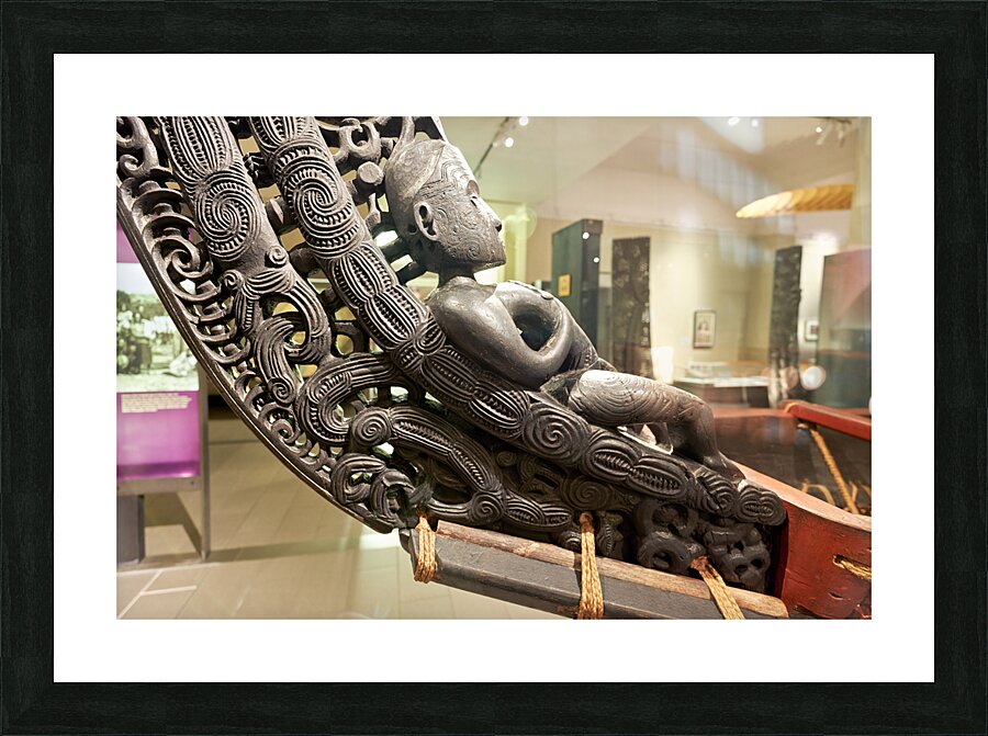 Auckland. New Zealand. Auckland War Memorial Museum. Maori Natural History Gallery Picture Frame print