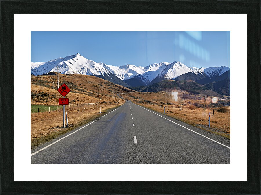 New Zealand. Southern Alps. Driving to Arthur Pass on State Highway 73 Picture Frame print