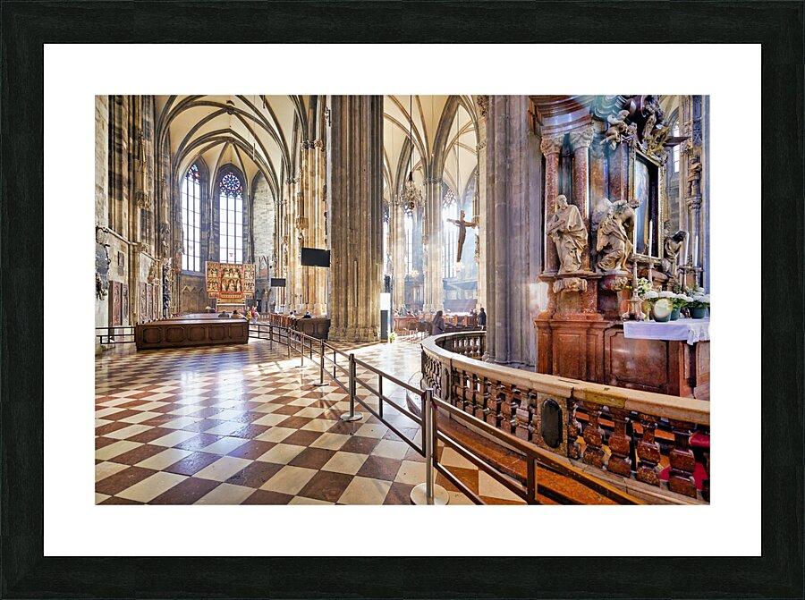 Stephansdom Cathedral in Stephansplatz. Vienna Austria Picture Frame print