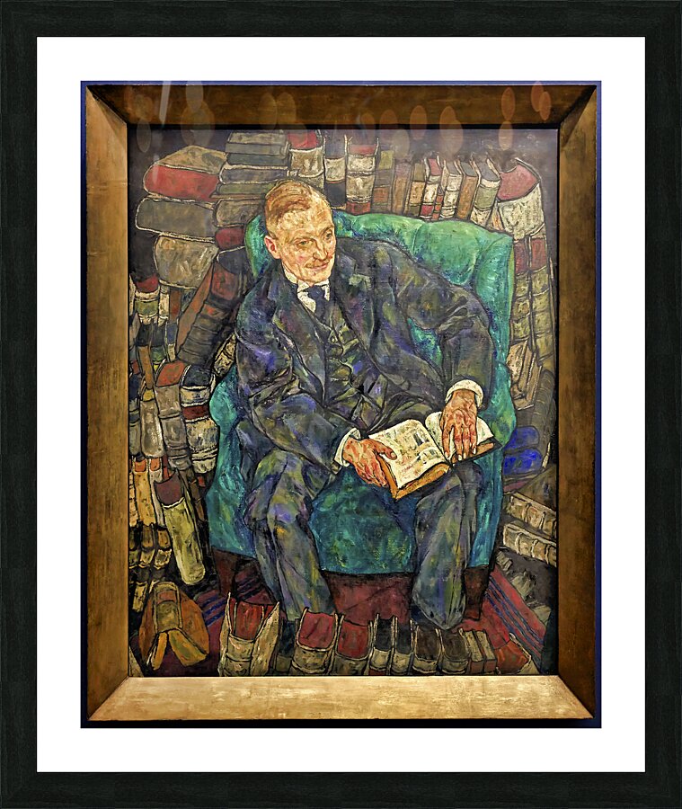 Egon Schiele - Portrait of Dr. Hugo Koller 1918 - Belvedere Museum Vienna Austria Picture Frame print