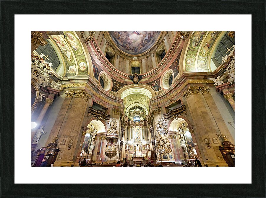St. Peter catholic church. Vienna Austria Picture Frame print
