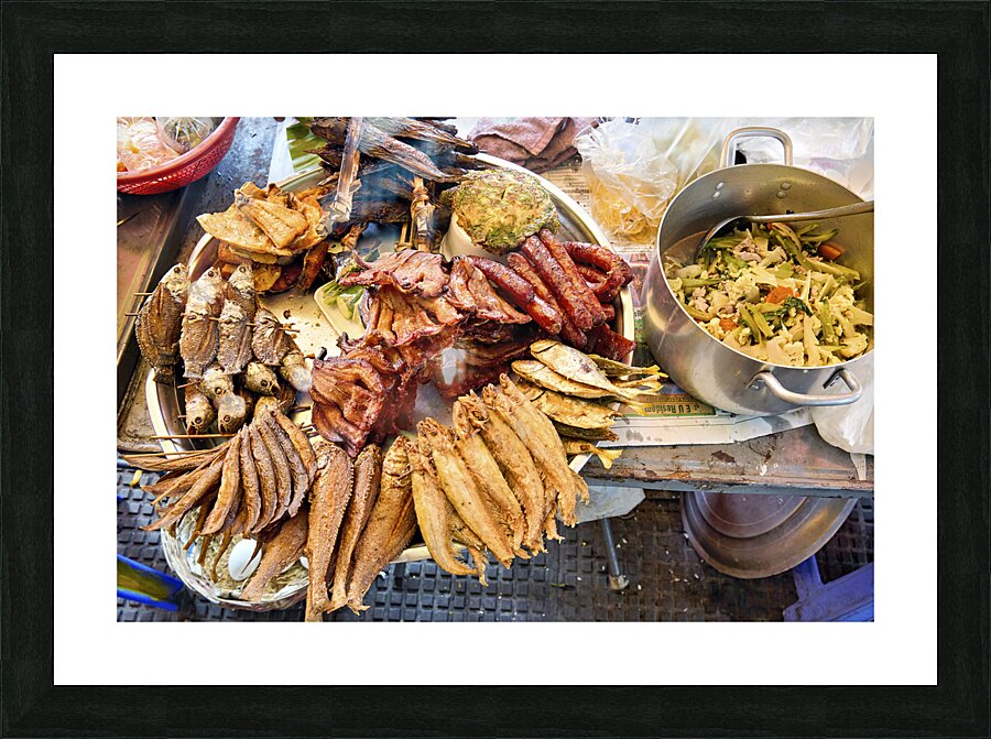 Central Market Psah Thom Thmey of Phnom Penh Cambodia Picture Frame print