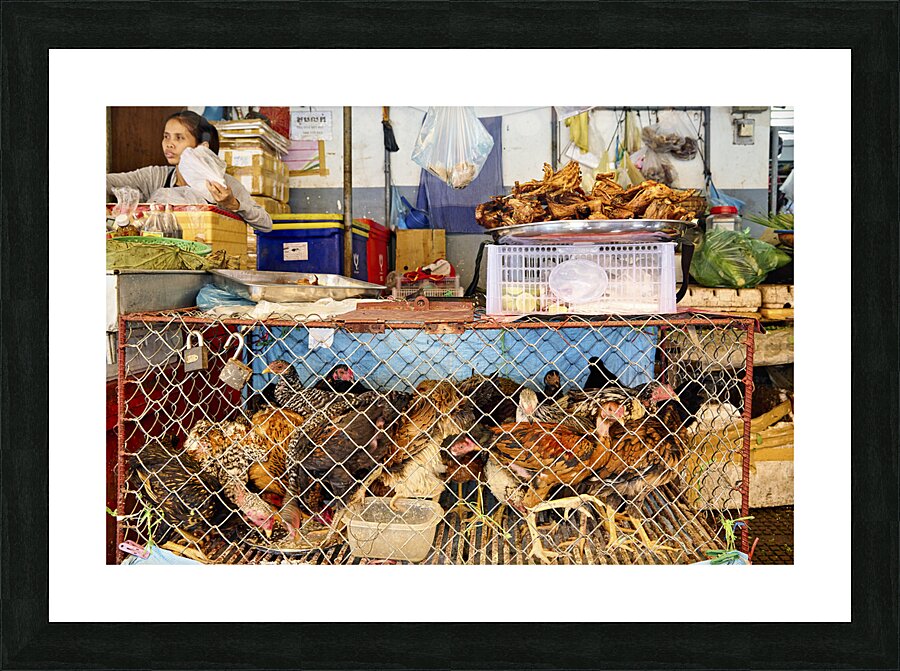 Central Market Psah Thom Thmey of Phnom Penh Cambodia Picture Frame print