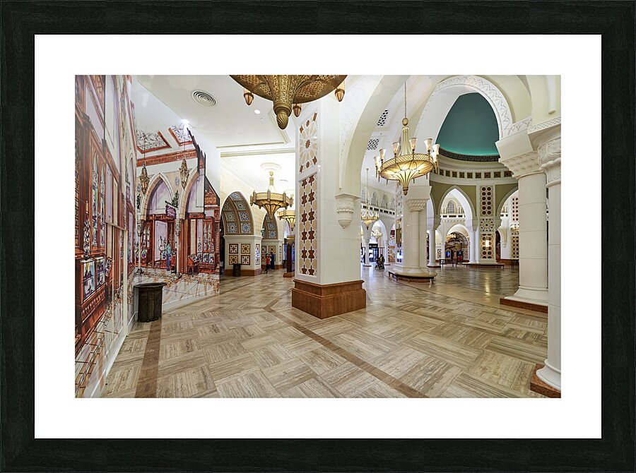 Dubai. UAE. The gold souq inside Dubai Mall Picture Frame print