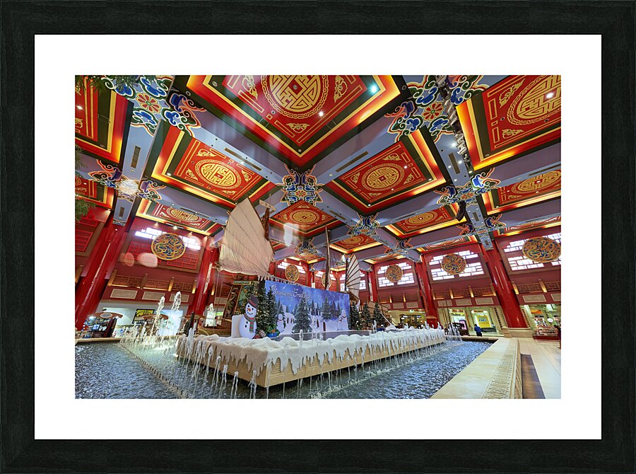 Dubai. UAE. IBN Battuta the world’s largest themed shopping mall. Picture Frame print