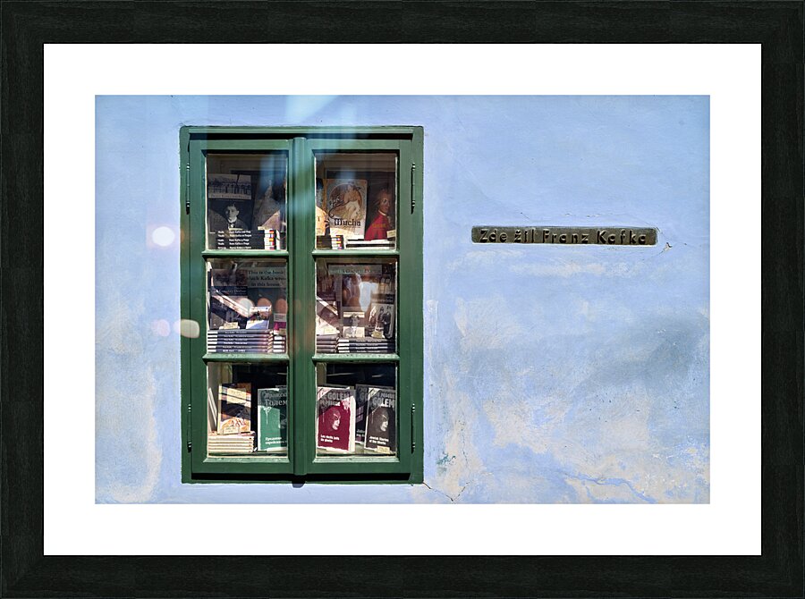 Czech Republic. Prague. The house at the castle where Franz Kafka lived from 1916 to 1917 Picture Frame print