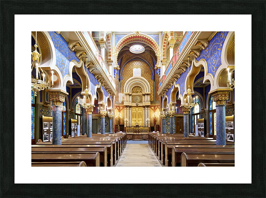 Czech Republic. Prague.  Jerusalem Synagogue Picture Frame print