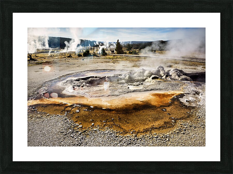 Black Sand Basin. Avoca Spring at the Yellowstone National Park. Wyoming. USA. Picture Frame print