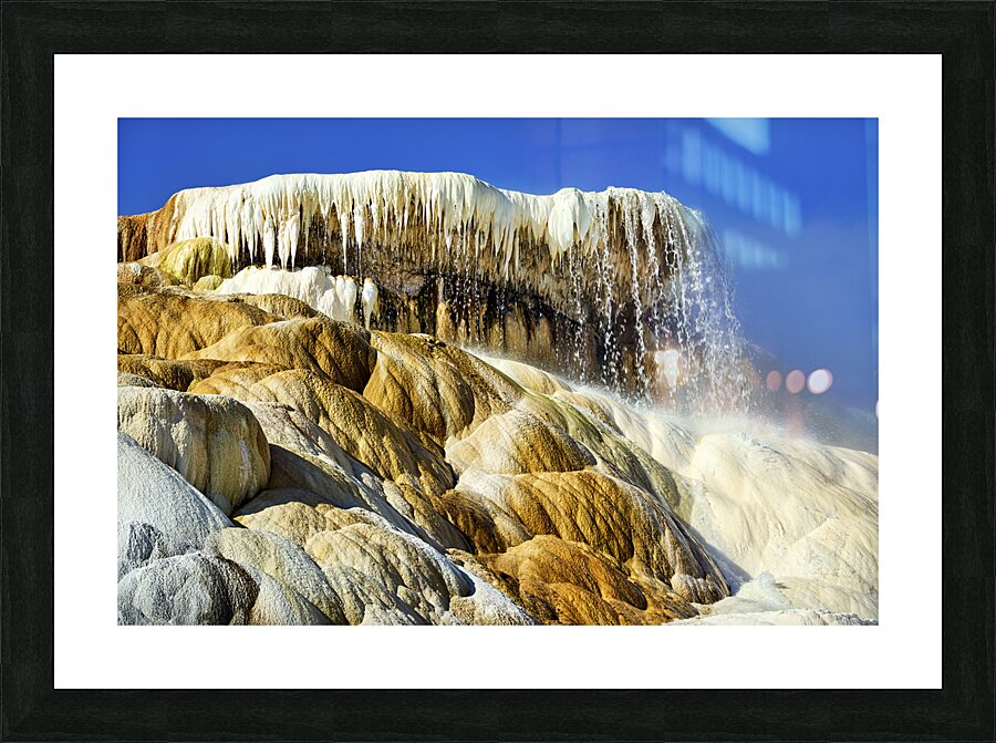YELLOWSTONE. Mammoth Hot Springs Picture Frame print