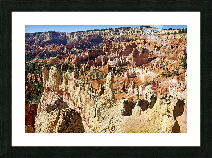 Sunrise Point at the Bryce Canyon National Park. Utah USA Picture Frame print
