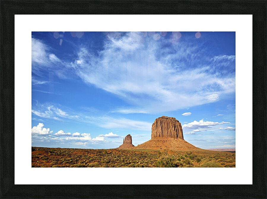 Monument Valley. Navajo Nation. Merrick Butte. West Mitten Butte Picture Frame print