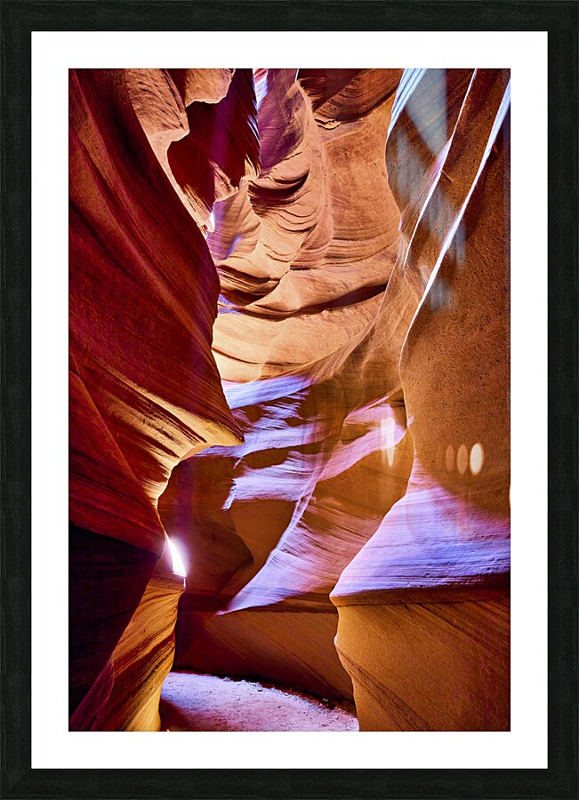 Majestic natural architecture of the Antelope Slot Canyon Navajo Tribal Park Arizona USA Picture Frame print