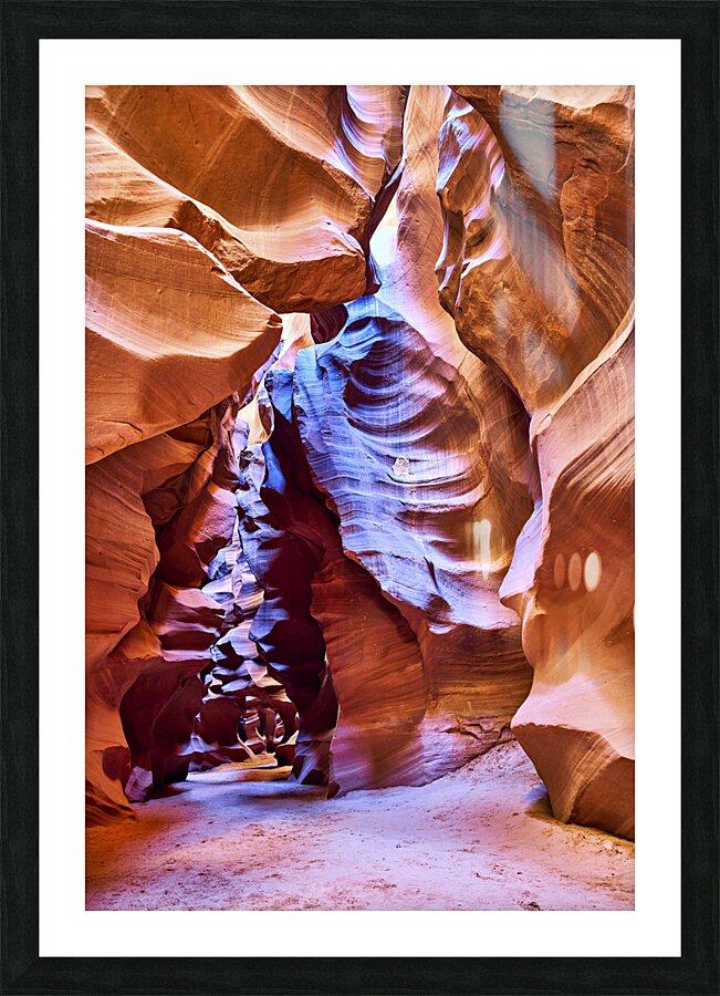 Majestic natural architecture of the Antelope Slot Canyon Navajo Tribal Park Arizona USA Picture Frame print